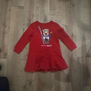 Polo by Ralph Lauren Red Bear Graphic Kids Sweater